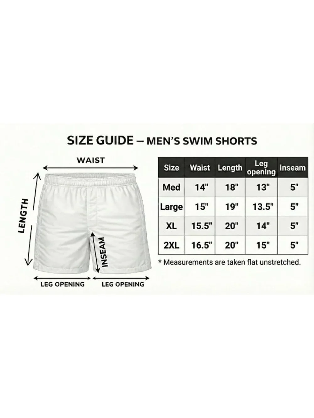 Men Swim Trunks Blue Swim Cargo Shorts, Small Medium Large X-Large, NWT